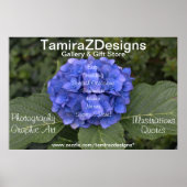 Blue Hydrangea Business POSTER Banner (Voorkant)