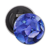 BLUE HYDRANGEA BUTTON FLESOPENER (Voorkant)