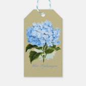 Blue Hydrangea Cadeaulabel (Voorkant)
