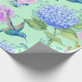 Blue Hydrangea Cadeaupapier (Hoek)