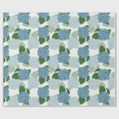 Blue Hydrangea Cadeaupapier (Vlak)