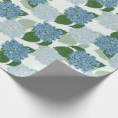 Blue Hydrangea Cadeaupapier (Hoek)