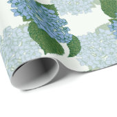 Blue Hydrangea Cadeaupapier (Rol Hoek)