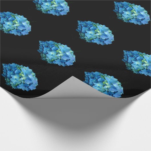Blue Hydrangea Cadeaupapier (Hoek)