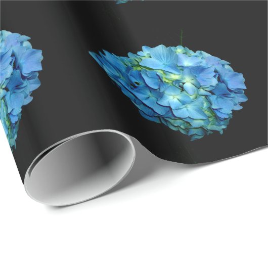Blue Hydrangea Cadeaupapier (Rol Hoek)