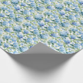 Blue Hydrangea Cadeaupapier (Hoek)