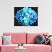 Blue Hydrangea Canvas Afdruk (Insitu (Woonkamer))