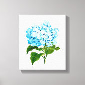 Blue Hydrangea Canvas Afdruk (Voorkant)