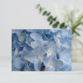 Blue Hydrangea Card Bedankt Stimulans Liefde (Staand voorkant)