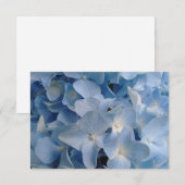 Blue Hydrangea Card Bedankt Stimulans Liefde (Voorkant / Achterkant)