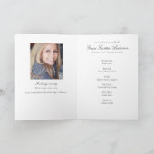 Blue Hydrangea Celebration of Life Programme Programma (Binnen)