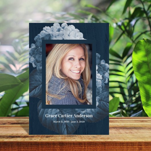 Blue Hydrangea Celebration of Life Programme Programma