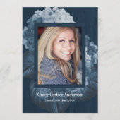 Blue Hydrangea Celebration of Life Programme Programmakaart (Voorkant)