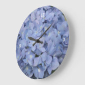 Blue Hydrangea Clock Grote Klok (Hoek)
