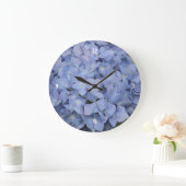 Blue Hydrangea Clock Grote Klok (Huis)