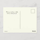 Blue Hydrangea Collectable Flower Briefkaarten (Achterkant)