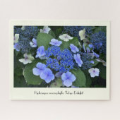 Blue Hydrangea Collectable Flower Legpuzzel (Horizontaal)