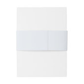 Blue Hydrangea Crest Wedding Monogram Uitnodigingen Wikkel (Achterkant Voorbeeld)