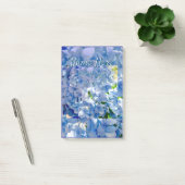 Blue Hydrangea Custom Name Address Post-it® Notes (Kantoor)