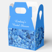 Blue Hydrangea Custom Vrijgezellenfeest Favor Box Bedankdoosjes (Geopend)
