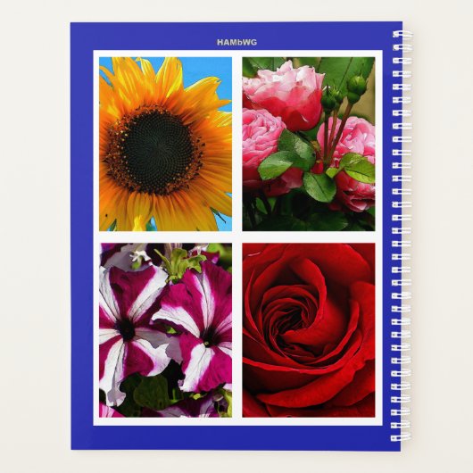 Blue Hydrangea Daily Planner - HAMbWG (Achterkant)