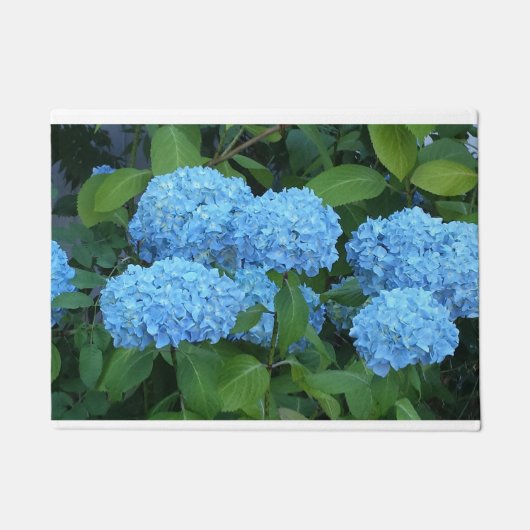 Blue Hydrangea Doormat Deurmat (Voorkant)