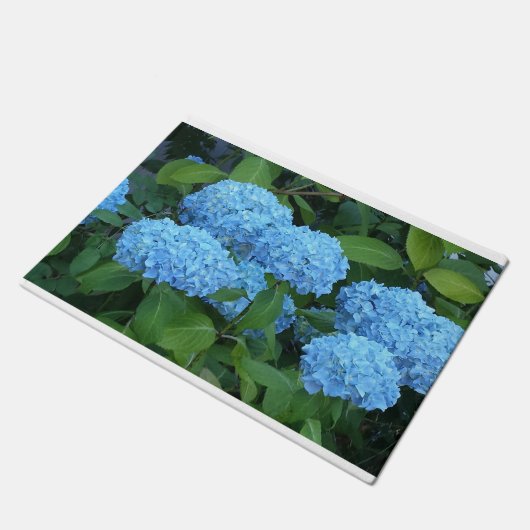 Blue Hydrangea Doormat Deurmat (Schuin)