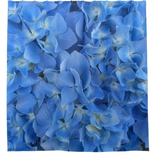 Blue Hydrangea Douchegordijn (Voorkant)