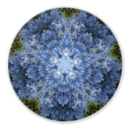 Blue Hydrangea Drawer Knob Keramische Knop