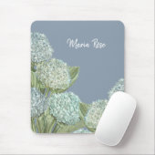 Blue Hydrangea/Dusty Blue Muismat (Met muis)