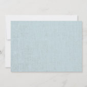 Blue Hydrangea en Lace Rustic Vrijgezellenfeest Kaart (Achterkant)