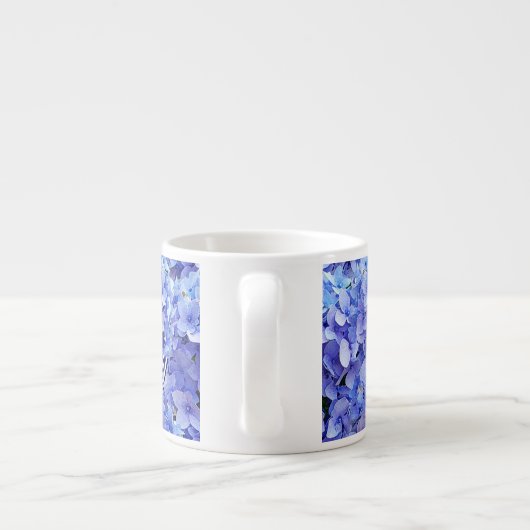 Blue Hydrangea Espresso Cup Espresso Kop (Achterkant)