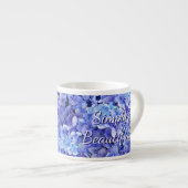 Blue Hydrangea Espresso Cup Kop (Voorkant rechts)