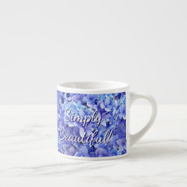 Blue Hydrangea Espresso Cup Kop