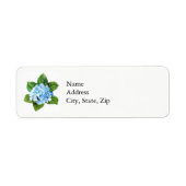 Blue Hydrangea Etiket (Voorkant)
