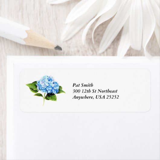 Blue Hydrangea Etiket (Insitu)