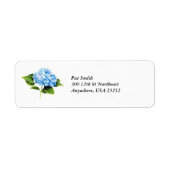 Blue Hydrangea Etiket (Voorkant)
