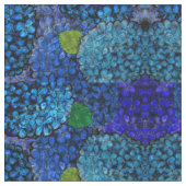 Blue Hydrangea Fabric Stof (Close Up)