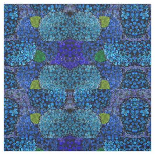 Blue Hydrangea Fabric Stof (Swatch)