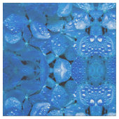 Blue Hydrangea Fabric Stof (Close Up)
