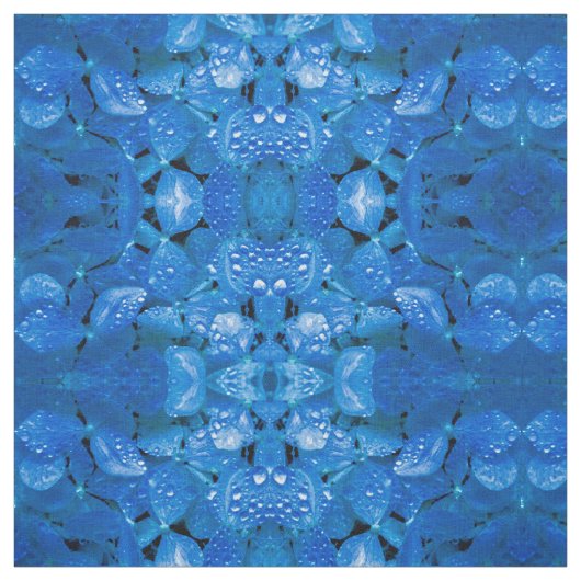 Blue Hydrangea Fabric Stof (Swatch)