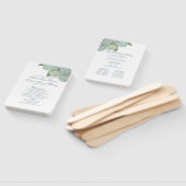 Blue Hydrangea Fan Wedding Programme Handwaaier (Niet-gemonteerd)