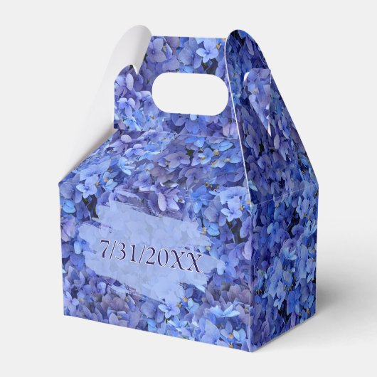Blue Hydrangea Favor Gable Box Bedankdoosjes (Achterkant)