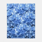 Blue Hydrangea Fleece Deken (Voorkant)