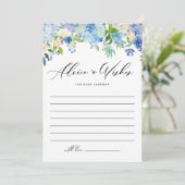 Blue Hydrangea Floral Advies en wensen voor Baby (Staand voorkant)