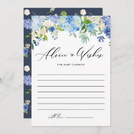 Blue Hydrangea Floral Advies en wensen voor Baby