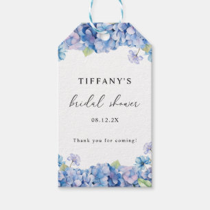 Blue Hydrangea Floral Bridal Shower Thank You Cadeaulabel