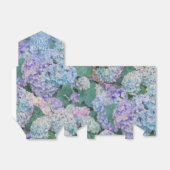 Blue Hydrangea Floral Dank u Bedankdoosjes (Uitgevouwen)