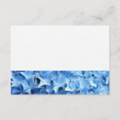 Blue Hydrangea Floral Enclosure Card Informatiekaartje (Achterkant)