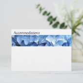 Blue Hydrangea Floral Enclosure Card Informatiekaartje (Staand voorkant)